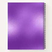 Minimalistische Lila irisierende Textur Notizblock (Rückseite)