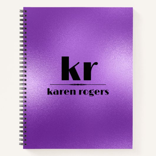 Minimalistische Lila irisierende Textur Notizblock (Vorderseite)