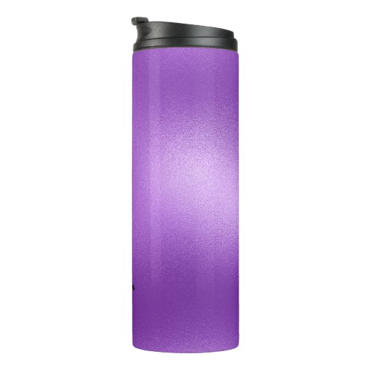 Minimalistische Lila irisierende Textur Thermosbecher (Nach rechts gedreht)