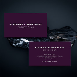 Minimalistische Lila Moderne Beruflich, kundenspez Visitenkarte