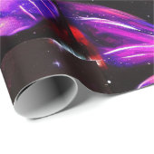 Minimalistische lila Schmetterlinge Geschenkpapier (Rolleneckpunkt)