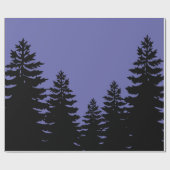 Minimalistische lila Silhouette Geschenkpapier (Flach)