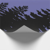 Minimalistische lila Silhouette Geschenkpapier (Ecke)