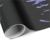 Minimalistische lila Silhouette Geschenkpapier (Rolleneckpunkt)