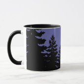 Minimalistische lila Silhouette     Tasse (Links)