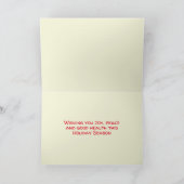 Minimalistische Lila Urlaubskarte Karte (Innenseite)