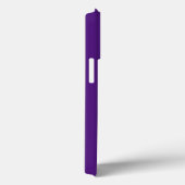 Minimalistische lila violette schlichte Vollfarbe  Case-Mate iPhone Hülle (Rückseite / Rechts)