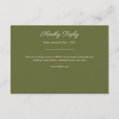 Minimalistische Lila Wildblume RSVP Karte (Vorderseite)