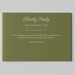 Minimalistische Lila Wildblume RSVP Karte