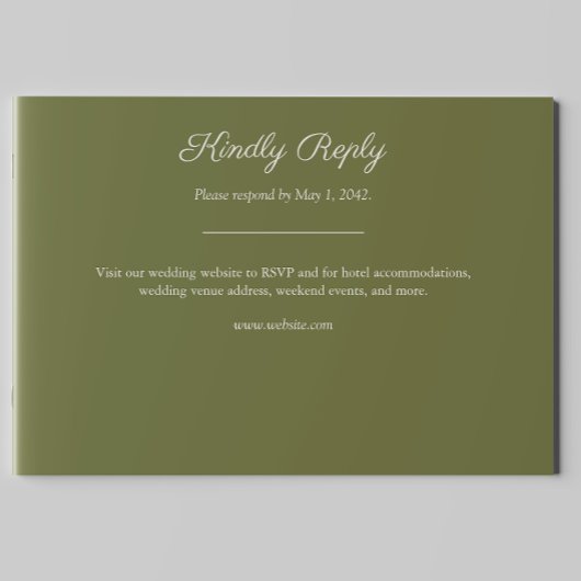 Minimalistische Lila Wildblume RSVP Karte