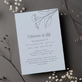 Minimalistische Lily-Feier zur Beerdigung des Lebe