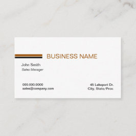 Minimalistische lineare weiße Visitenkarten Visitenkarte