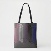Minimalistische Linie des Gender Fluid Flag Art De Tasche (Vorderseite)