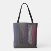 Minimalistische Linie des Gender Fluid Flag Art De Tasche (Rückseite)