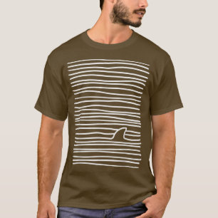 Minimalistische Linie Zeichnend einfache, einzigar T-Shirt