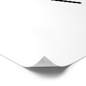 Minimalistische Linie zeichnend Porträtiererin Poster (Ecke)