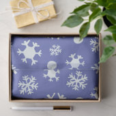 Minimalistische Linie Zeichnend Schneeflocken Weih Seidenpapier (Geschenk)