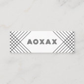 Minimalistische Linien Abstrakte Formen Einzigarti Mini Visitenkarte (Vorderseite)