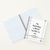 Minimalistische Linien bei schlechter Handschrift Notizblock (Innenseite)