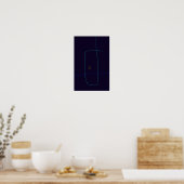 Minimalistische Linien Poster (Küche)