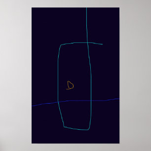 Minimalistische Linien Poster