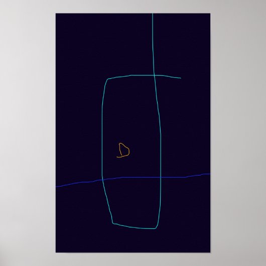 Minimalistische Linien Poster (Vorne)