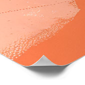 Minimalistische Linienkunst, Botanischer Boho Grau Poster (Ecke)