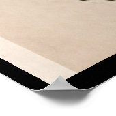 Minimalistische Linienkunst Frau Poster (Ecke)