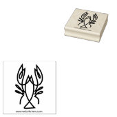 Minimalistische Linienkunst Gummistempel (Stempel)