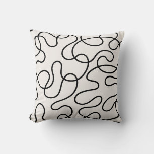 Minimalistische Linienweberei Kissen