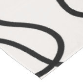 Minimalistische Linienweberei Tischdecke (Schrägansicht)