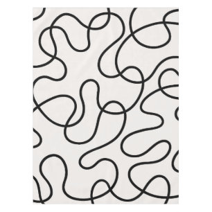 Minimalistische Linienweberei Tischdecke
