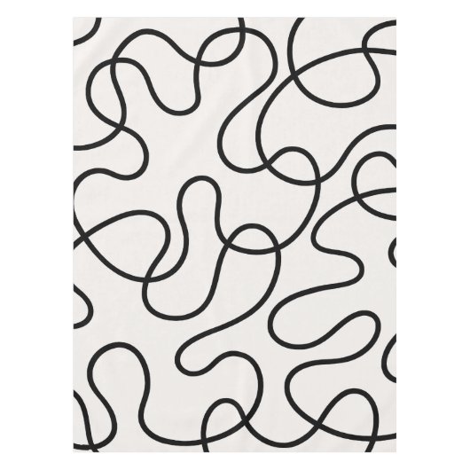 Minimalistische Linienweberei Tischdecke (Vorderseite)