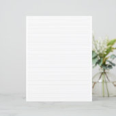 Minimalistische, linierte Schreibwarenpapier mit L (Stehend Vorderseite)
