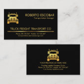 Minimalistische LKWs Visitenkarte (Vorne/Hinten)