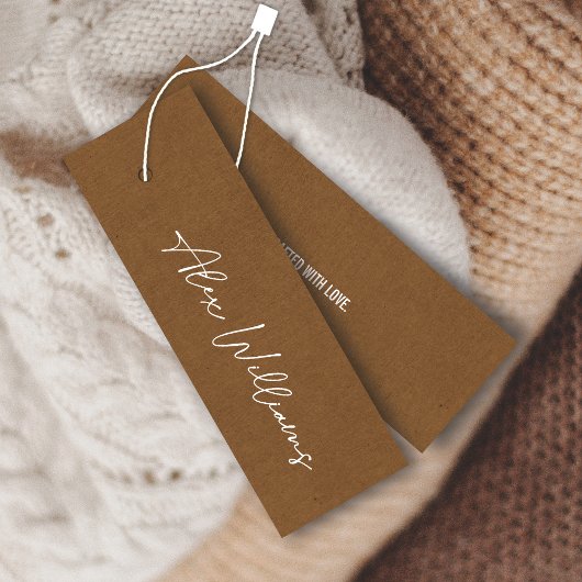 Minimalistische Logo-Business-Hang-Tag-Karte