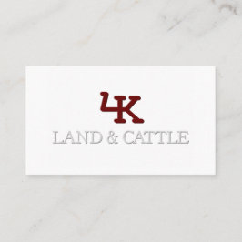 Minimalistische Logo-Embossed-Effect-Visitenkarte Visitenkarte