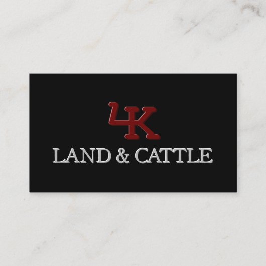 Minimalistische Logo-Embossed-Effect-Visitenkarte Visitenkarte (Vorderseite)