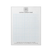Minimalistische Logo-Firma Graph Memo Notizblock (Rotiert)