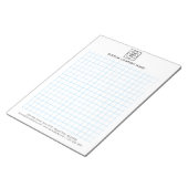 Minimalistische Logo-Firma Graph Memo Notizblock (angewinkelt)