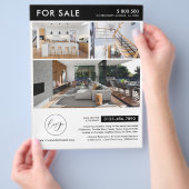 Minimalistische Logo-Fotos Marketing-Eigenschaft f Flyer (Hand)