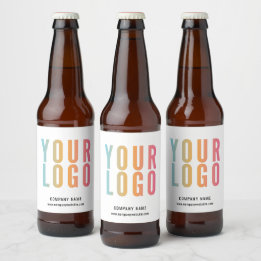 Minimalistische Logo-Labels für kundenspezifische  Bierflaschenetikett