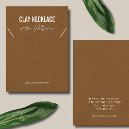 Minimalistische Logo-Schmuckkarte