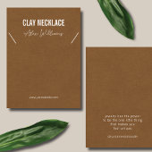 Minimalistische Logo-Schmuckkarte