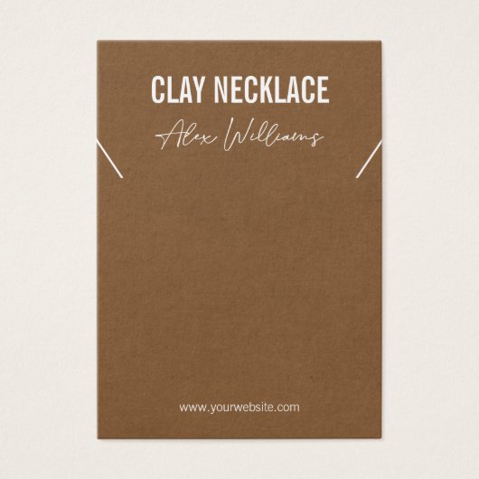 Minimalistische Logo-Schmuckkarte (Vorderseite)