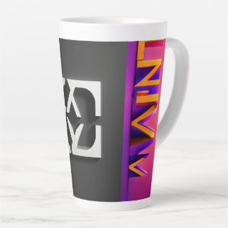 Minimalistische Logo Streetwear 4KRender 17-Oz Milchtasse
