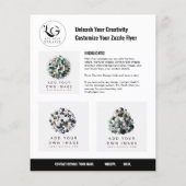 ⭐️ Minimalistische Logo-Vorlage Flyer (Hinten)