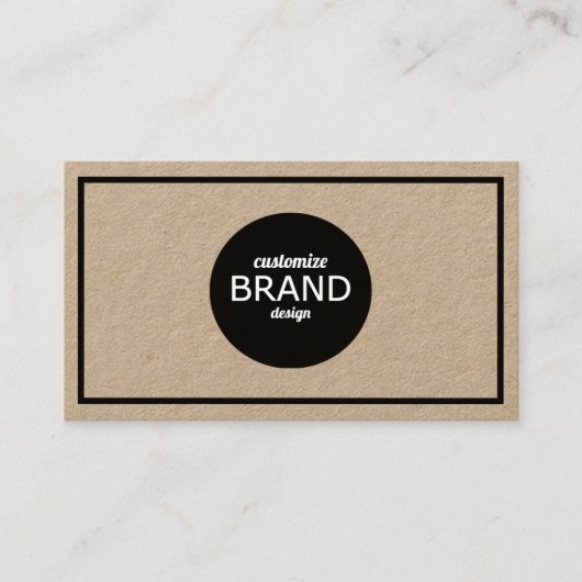 Minimalistische Logos für berufliche natürliche un Visitenkarte (Vorderseite)