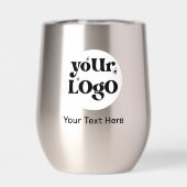 Minimalistische Logos und Texte (Rückseite)