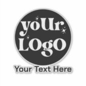 Minimalistische Logos und Texte Aufkleber (Vorderseite)